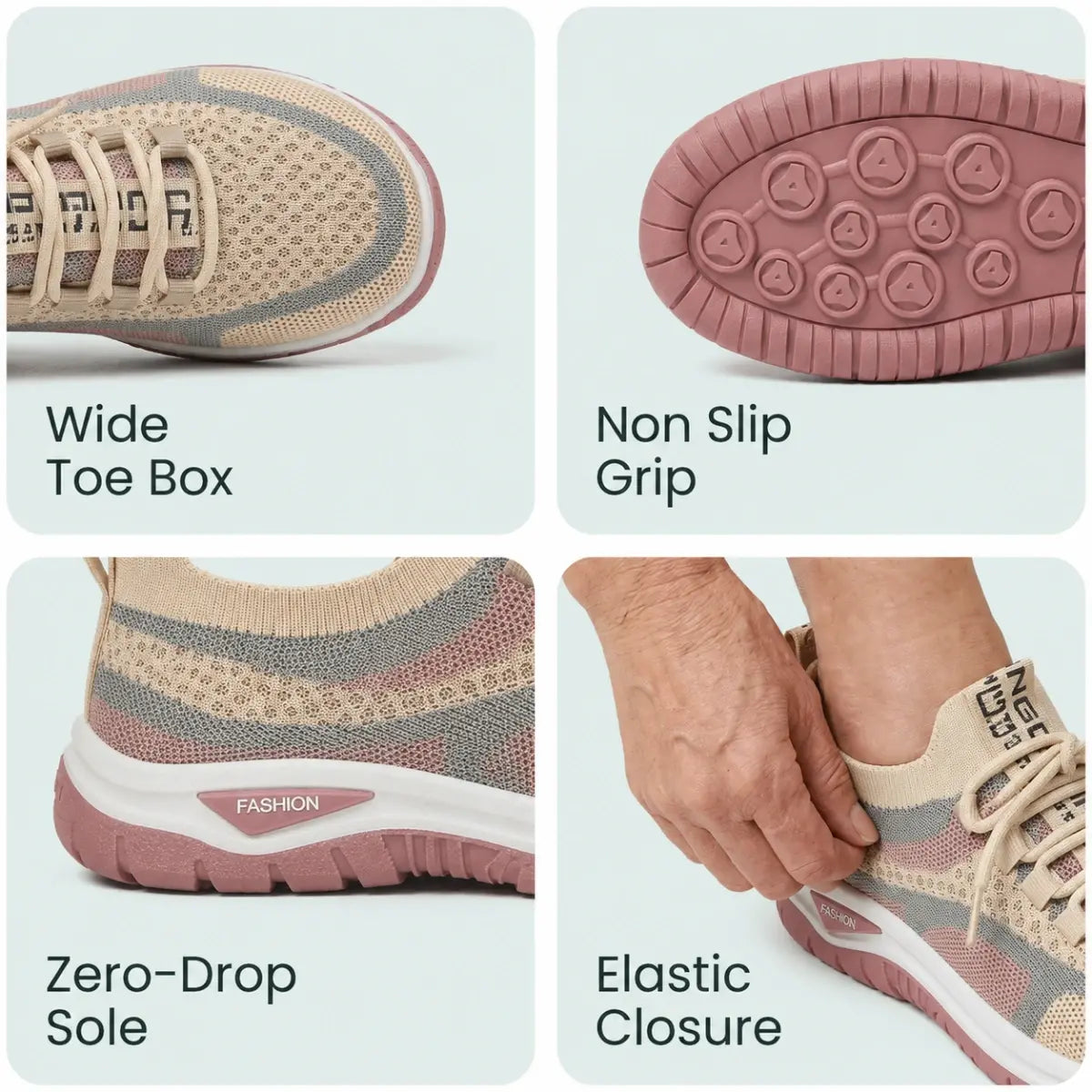 Orthora Comfy – Bequeme orthopädische Sneaker für Senioren mit Fußgewölbestütze