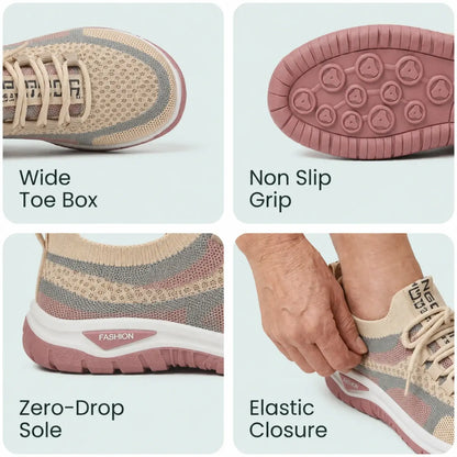 Orthora Comfy – Bequeme orthopädische Sneaker für Senioren mit Fußgewölbestütze