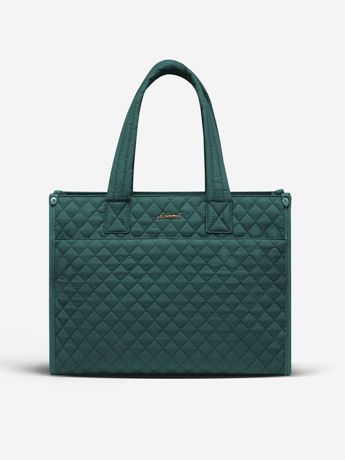 2Pcs Quilted Work Tote Bag, 15.6" 17.3"