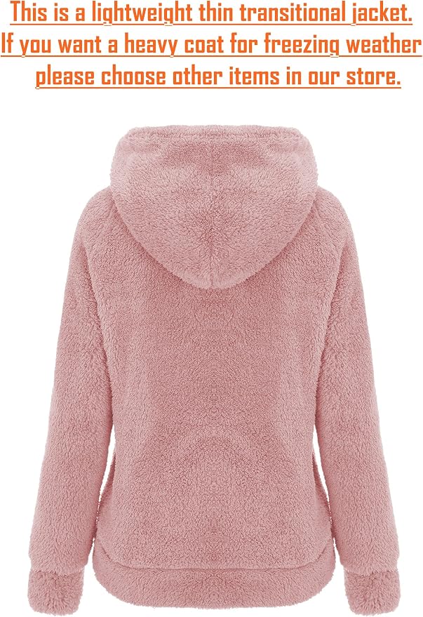 2026 Autumn and Winter Cross-Border Women's Hooded Zipper Teddy Fleece Sweatshirt Thickened Warm Plush Cardigan Jacket
