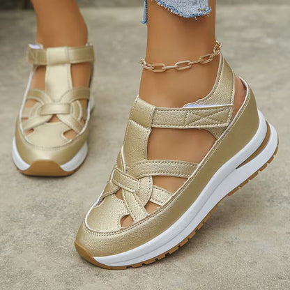 Orthopädische Plateau-Sandalen – Schmerzfrei gehen & sofort größer wirken
