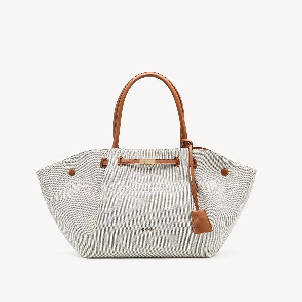 NEWBELLA Marella M Collapsible PU Leather Tote Bag with Magnetic Closure and Luggage Sleeve for Work and Travel #sohoch