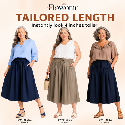 Flowora™ – Entspannte, weite Cropped-Culottes