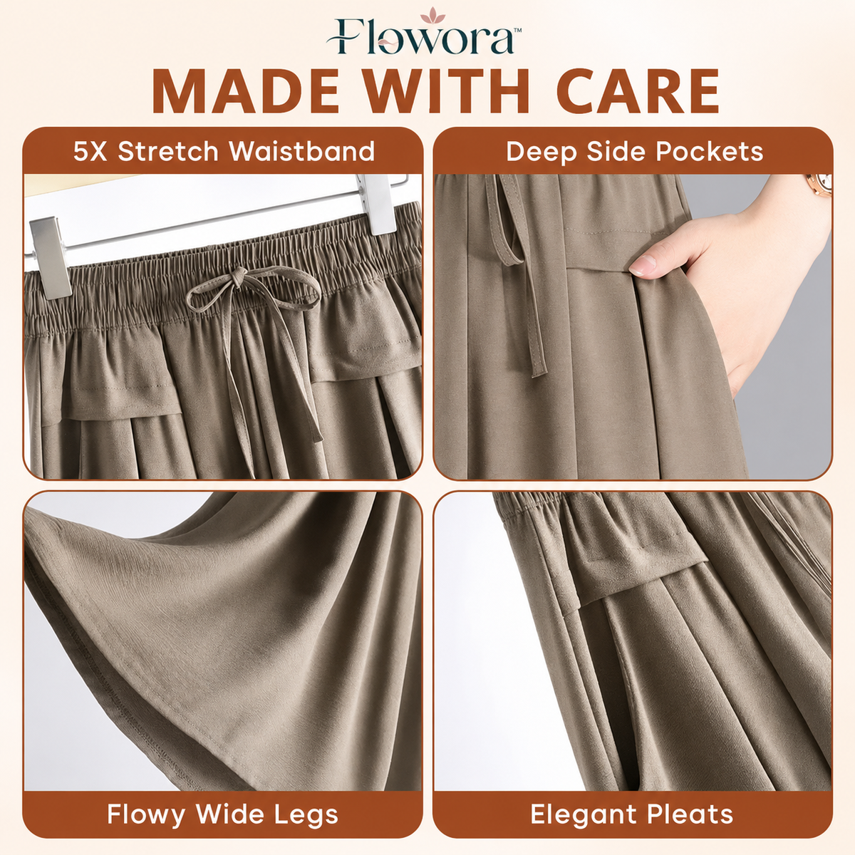Flowora™ – Entspannte, weite Cropped-Culottes