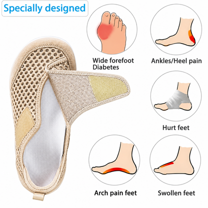 2026 ComfortStep™ Extra Wide Toe Adjustable Walking Shoes – Lightweight, Breathable & Non-Slip