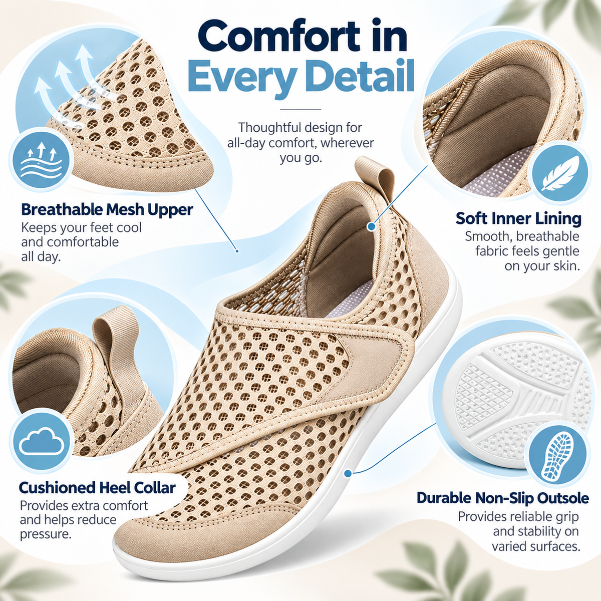 2026 ComfortStep™ Extra Wide Toe Adjustable Walking Shoes – Lightweight, Breathable & Non-Slip