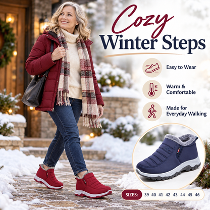 Women’s Comfort Winter Boots – Warm Fleece-Lined Everyday Walking Shoes