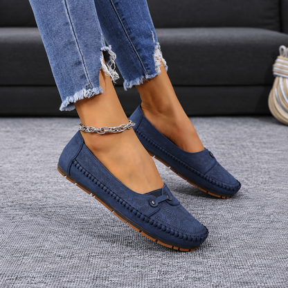 Women’s Vintage Comfort Slip-On Flats – Lightweight & Flexible