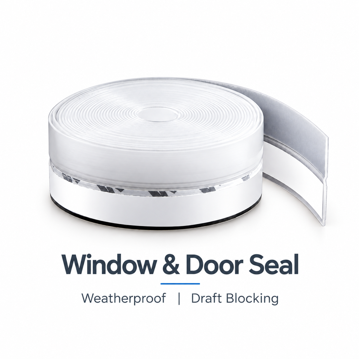 16.4Ft Door Weather Stripping | Adhesive Draft Stopper Seal Strip for Doors, Windows & Shower Doors