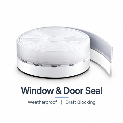 16.4Ft Door Weather Stripping | Adhesive Draft Stopper Seal Strip for Doors, Windows & Shower Doors