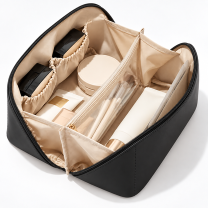 PU Leather Travel Makeup Bag