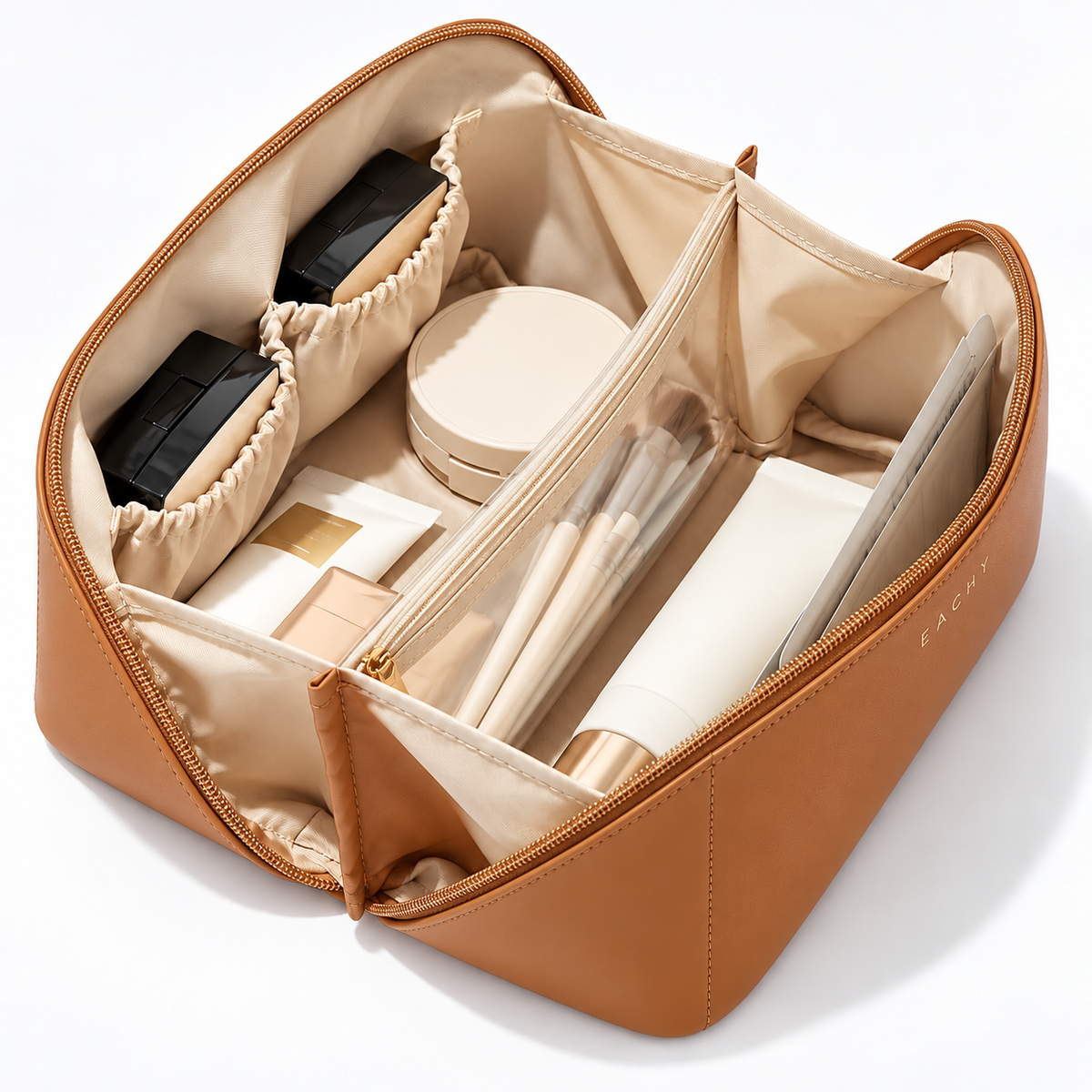 PU Leather Travel Makeup Bag
