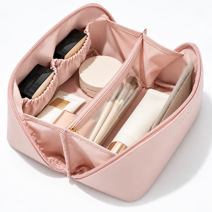 PU Leather Travel Makeup Bag
