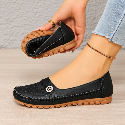 Women’s Quilted Slip-On Loafers | Lightweight Comfort Flats