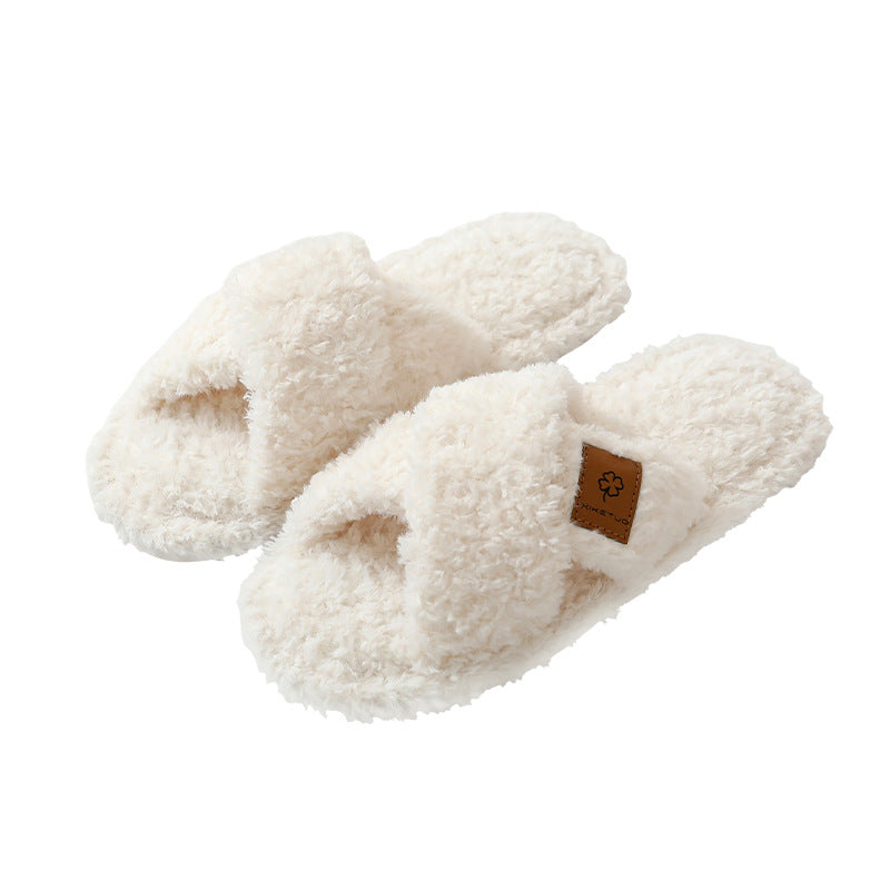 Women’s CloudSoft Crisscross Fuzzy Slippers