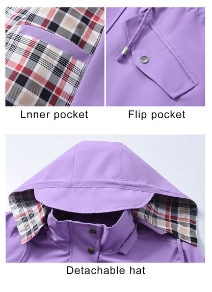 🔥Last Day Sale 60% OFF⏰🧥🌧️Ultimate Plaid Waterproof Jacket for Women🍃