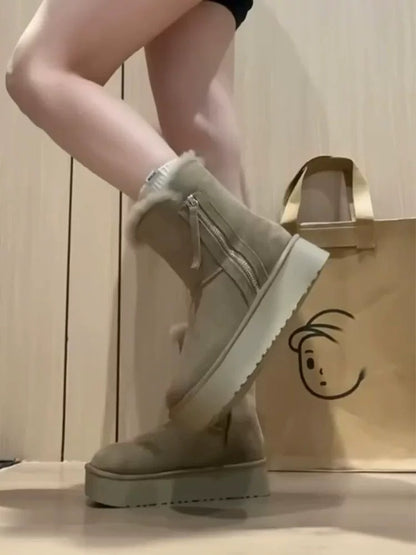 Women’s Cozy Lined Platform Boots