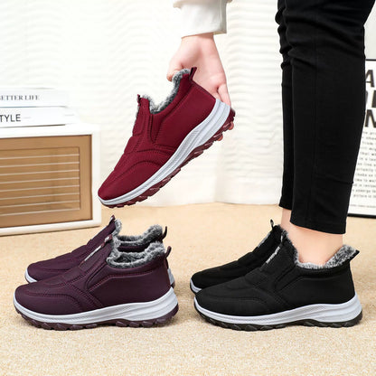 2026 New Arrival – Women’s Warm Fur-Lined Snow Boots | Lightweight Waterproof Slip-On Ankle Boots for Fall & Winter