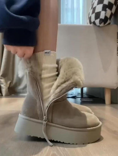 Women’s Cozy Lined Platform Boots