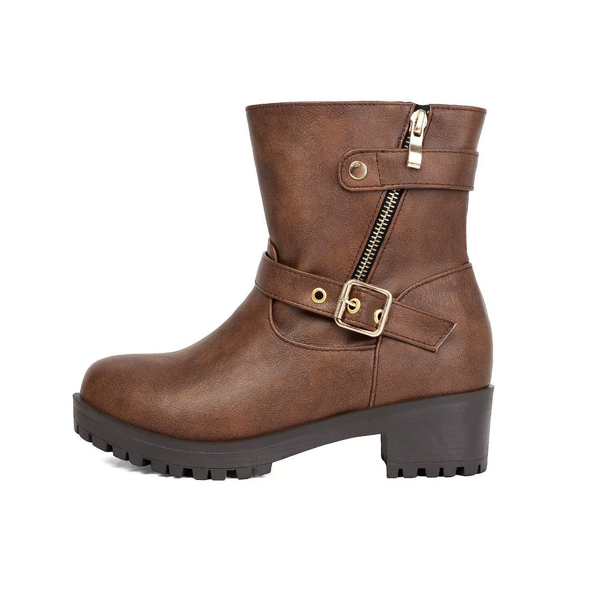 Women’s Everyday Side-Zip Buckle Boots