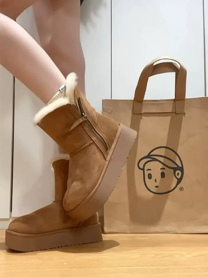 Women’s Cozy Lined Platform Boots