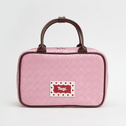 Bowling Storage Makeup Bag, Handbag, Small Square Bag, Polka Dot Leopard Print