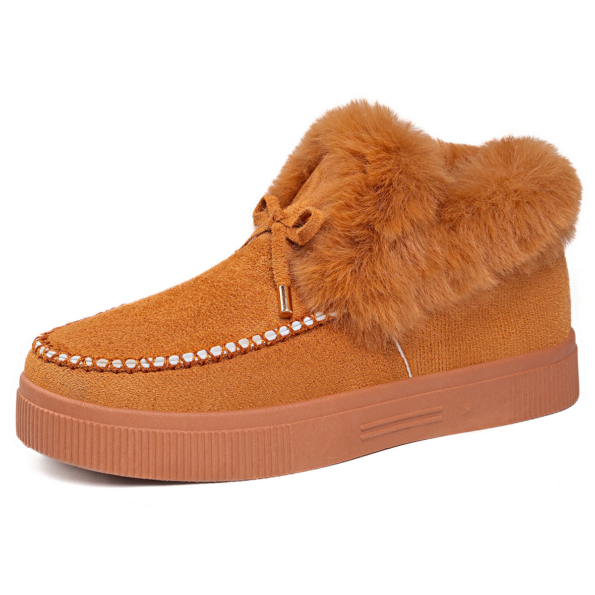 2026 Women's Cozy Winter Ankle Boots – Warm Furry Bow Style