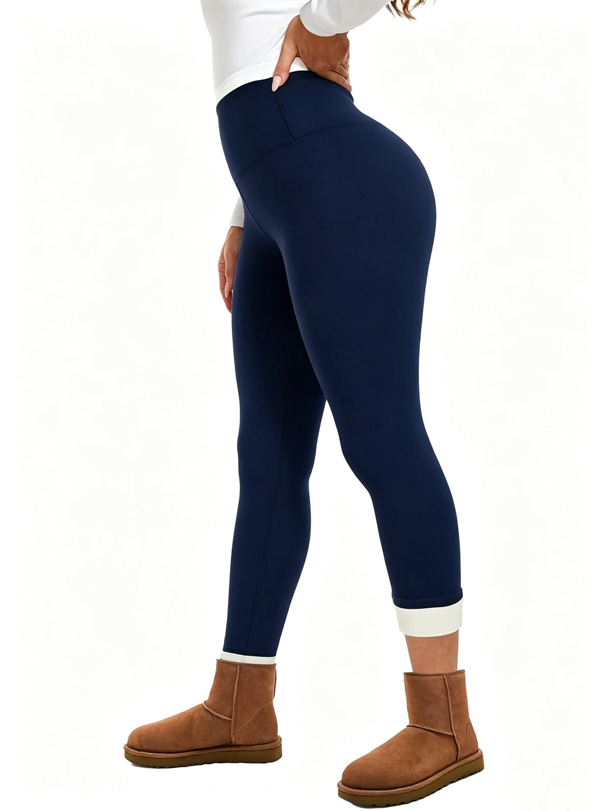 Fleece Lined Leggings Women - Thermal Winter Warm Thick Pants