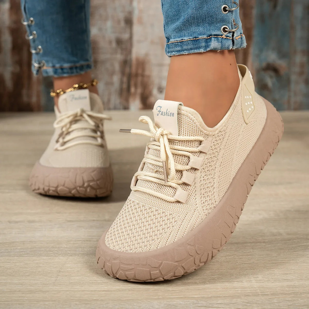 Women's breathable slip-on orthotic walking sneakers