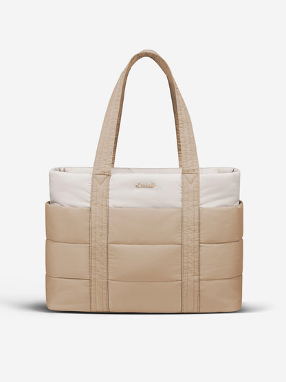Large Puffer Work Tote Bag, 15.6" 17"