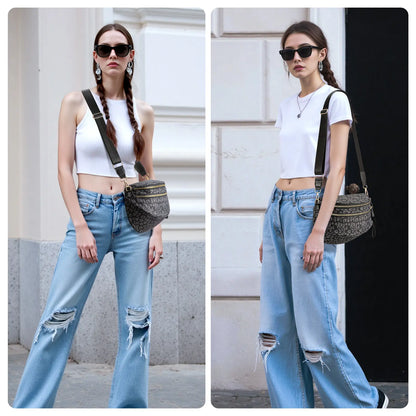 MEXS Bum Bag for Women 11L Crossbody Bags Fanny Packs Sling Belt Purse Waist Chest Shoulder Bag