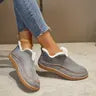 Women's Cozy Fleece-Lined Slip-On Ankle Boots