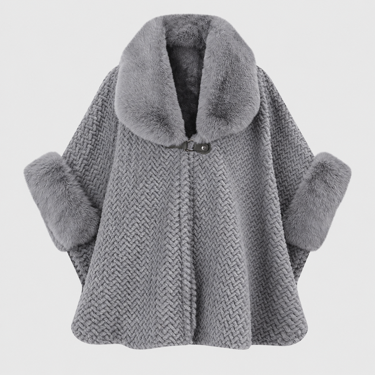 🔥Last Day Sale 55%🔥 2026 Winter Fur Collar Warm Cardigan Coat – Plus Size