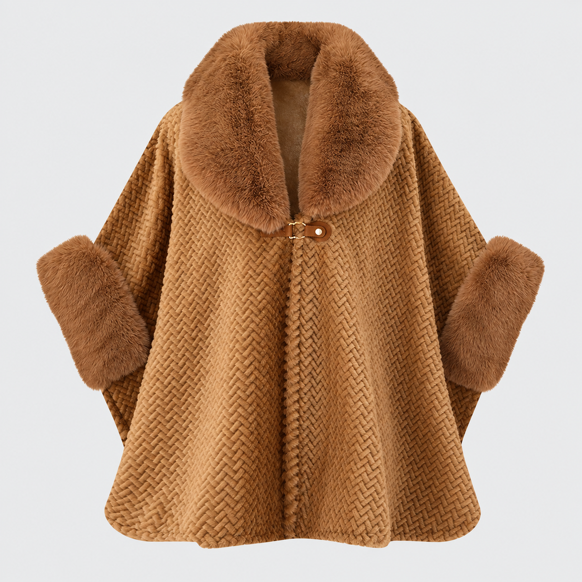 🔥Last Day Sale 55%🔥 2026 Winter Fur Collar Warm Cardigan Coat – Plus Size