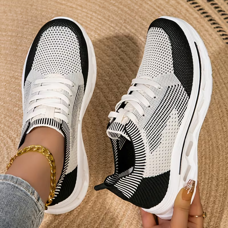 Women’s Breathable Knit Walking Shoes – Lightweight & Supportive Comfort
