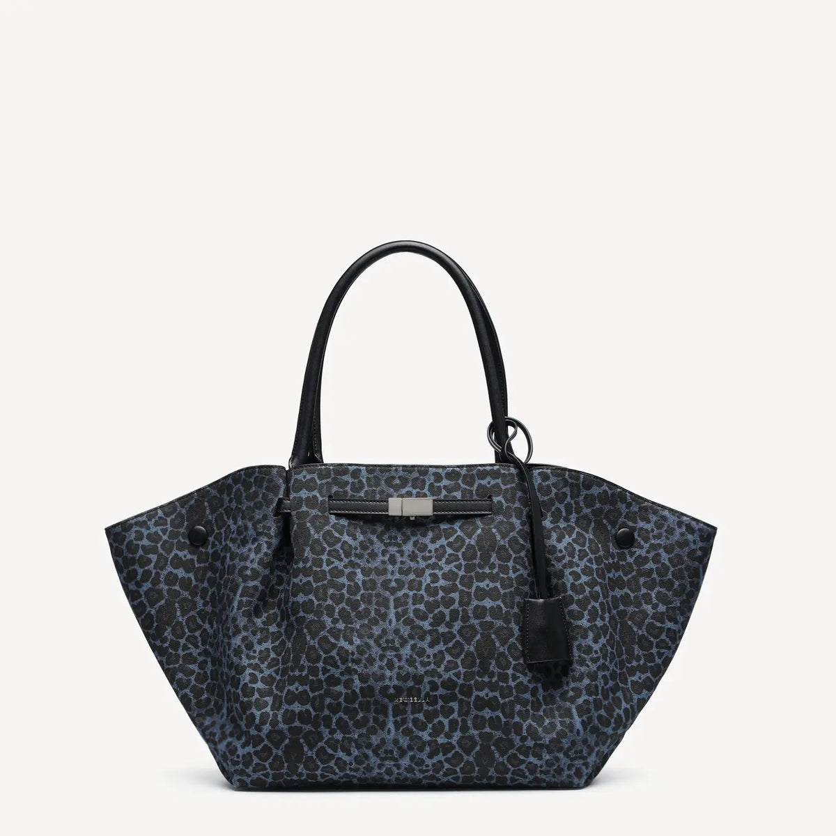 NEWBELLA Marella M Collapsible PU Leather Tote Bag with Magnetic Closure and Luggage Sleeve for Work and Travel #sohoch