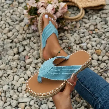 Damen Zehensteg-Slipper