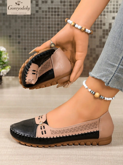 Goreyodoly elegante, lässige Slipper für Damen mit Kettenverzierung