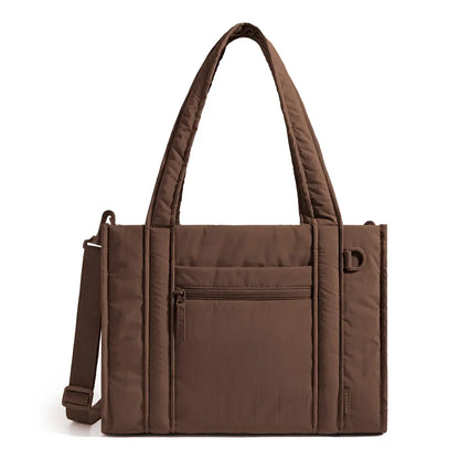 BAGSMART Boxy Tote Bag for Women, Crossbody Bag with Zipper/Detachable Shoulder Strap, Women's Tote Handbags, Daily Causal Work Bag Work Tote for Travel Work College School sohochic