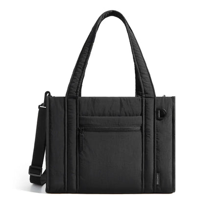 BAGSMART Boxy Tote Bag for Women, Crossbody Bag with Zipper/Detachable Shoulder Strap, Women's Tote Handbags, Daily Causal Work Bag Work Tote for Travel Work College School sohochic