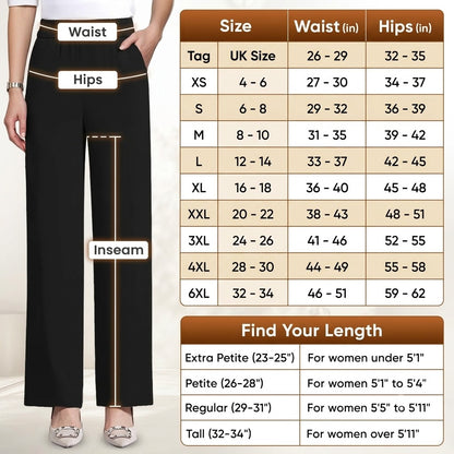 GlamorEase – Perfekt fallende High-Rise Stretchhose zum Hineinschlüpfen