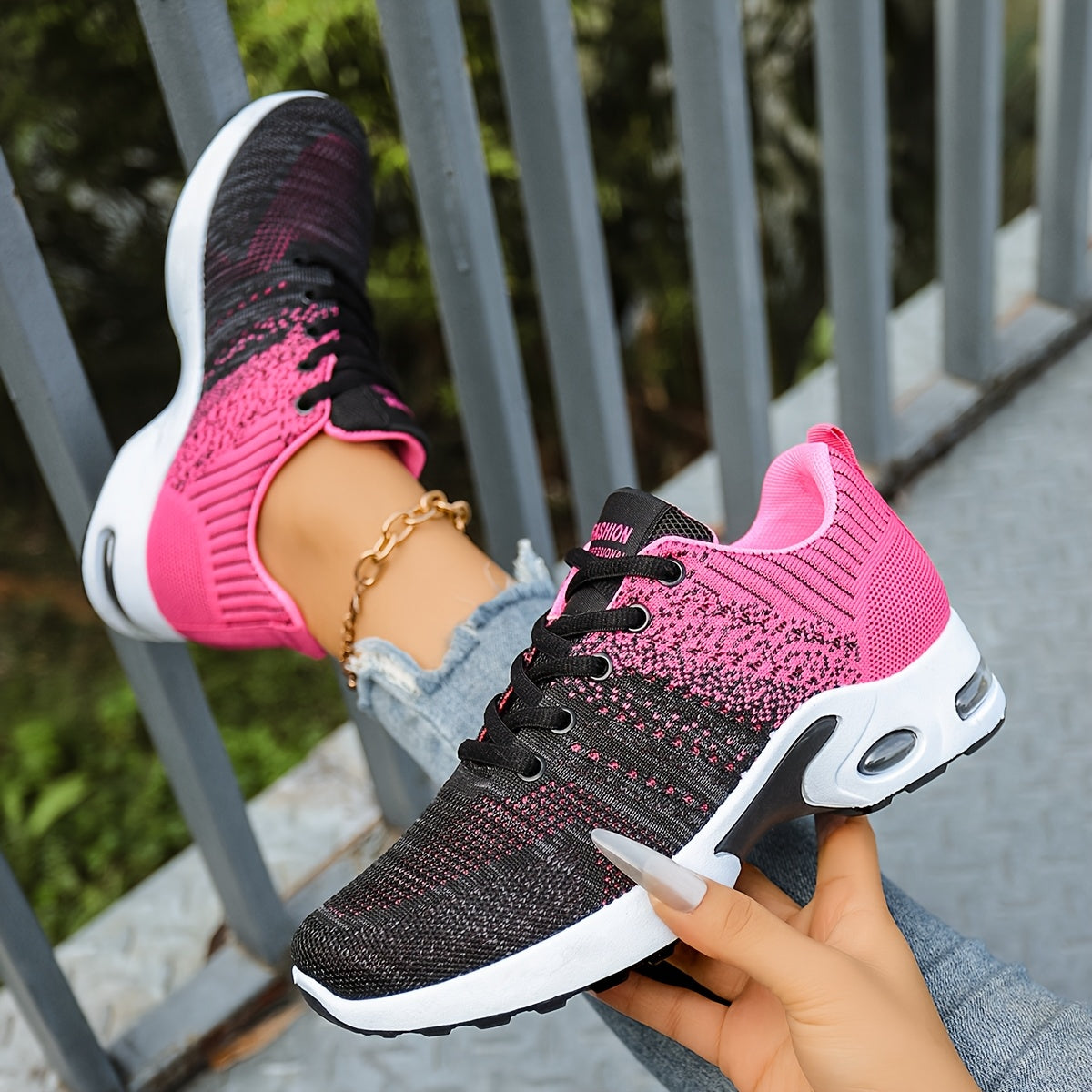 Orthopedic sneakers with a cushioned feel and breathable uppers.