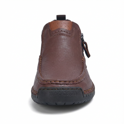 Last Day 55% OFF🔥Men's Handcrafted Vintage Genuine Leather Lightweight Ankle Chukka Boots