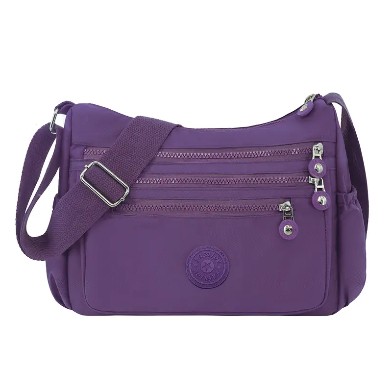 Women's Nylon Anti-Theft Crossbody & Shoulder Bag - Casual Messenger, Multi-Pocket Hands-Free Everyday Wallet, Ideal Gifts for Women (Mother's Day, Valentine's Day), Casual Messenger Bags