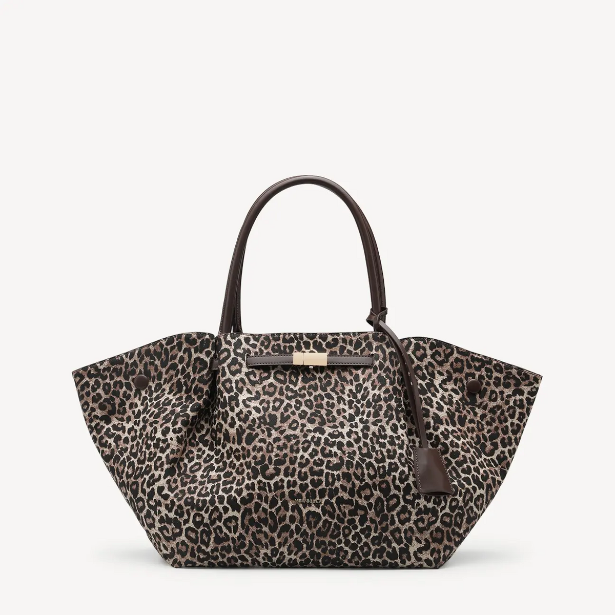 NEWBELLA Marella M Collapsible PU Leather Tote Bag with Magnetic Closure and Luggage Sleeve for Work and Travel #sohoch