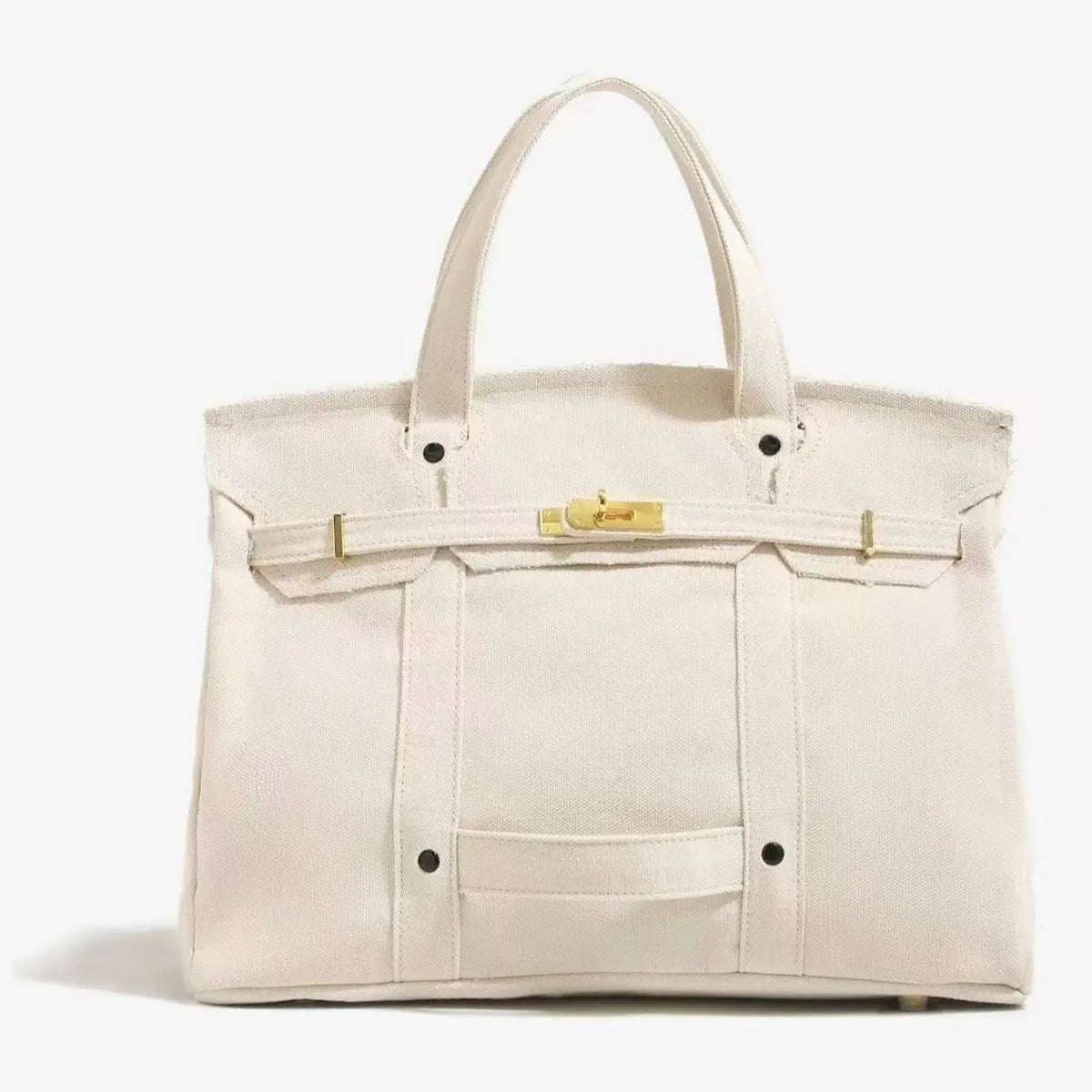 Women's 2026 New Chic Canvas Tote - Colorblock Bag, Elegant Commuter Work Bag for Women, Distressed Lightweight Roomy Everyday Purse Handbag
