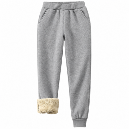 Women's Warm Sherpa Lined Athletic Sweatpants Jogger Fleece Pants