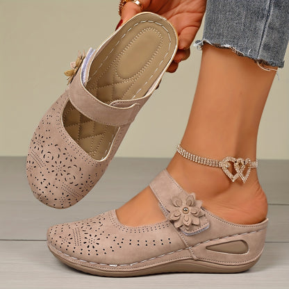 Orthopedic Wide-Toe Wedge Sandals – Lightweight & Non-Slip
