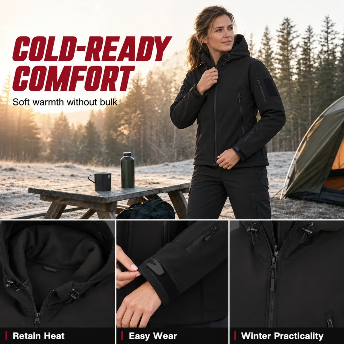 ⏳LAST DAY SALE ONLY ￡21.99!!💥 Built for Wind & Rain🌧️Men's Waterproof Insulated Outdoor Jacket