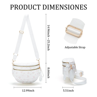 MEXS Bum Bag for Women 11L Crossbody Bags Fanny Packs Sling Belt Purse Waist Chest Shoulder Bag
